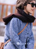 PETIT SCHAN小闪 CLO#378 reading letters 读信 针织纹理复合100%澳毛秋冬厚呢外套 商品缩略图2