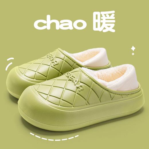 【情侣拖鞋！防水保暖】防水棉拖鞋男冬季外穿，室内新款情侣保暖毛绒棉鞋，御寒必备 轻盈舒展 丝滑如冰，柔软暖心 保暖又轻便 商品图8