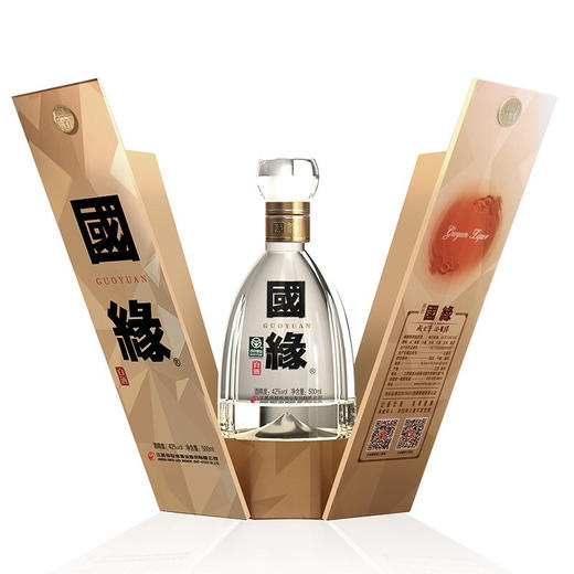 【单瓶460】今世缘 白酒 国缘四开 4开 42度 500ml*2 500ml*4整箱装 商品图3