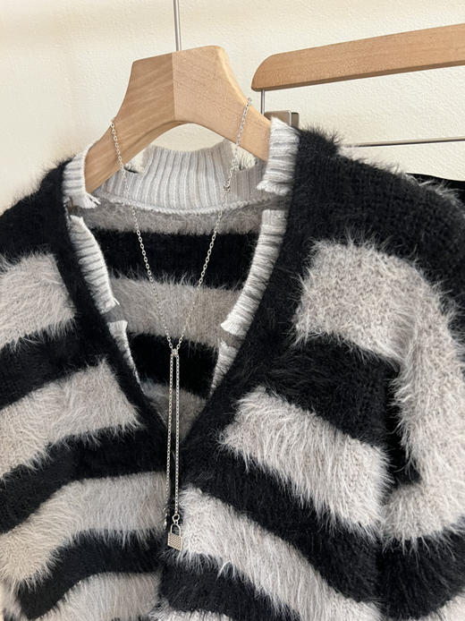 长毛水貂开衫 商品图8