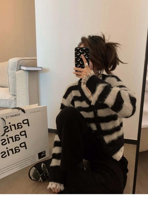 长毛水貂开衫 商品图2