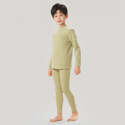 都市丽人舒暖保暖衣女负5至5度适穿无缝面料暖肤绒童装保暖衣中厚款套装JW39A2 商品图3