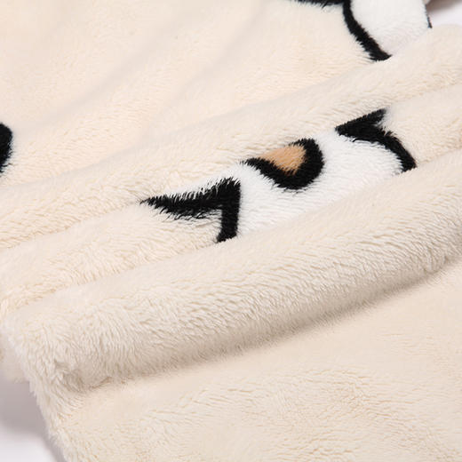 都市丽人生活家居女士睡衣双面贵妃绒印花法兰绒厚款长袖长裤类家居服套装LH31L1 商品图3