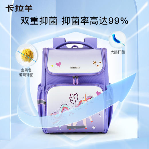 卡拉羊小学生1-3-6年级减负护脊18L/22L大嘴书包儿童卡通太空奇遇CX2185+CX2636 商品图5