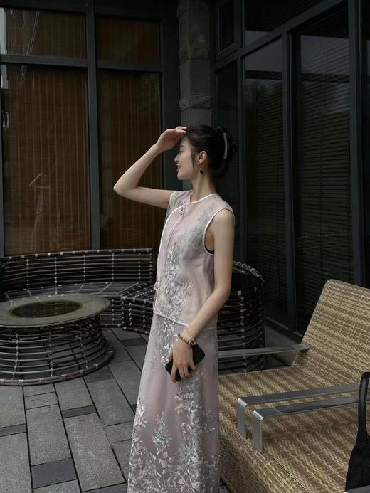 盛唐牡丹|意大利进口蕾丝新中式半裙 商品图8