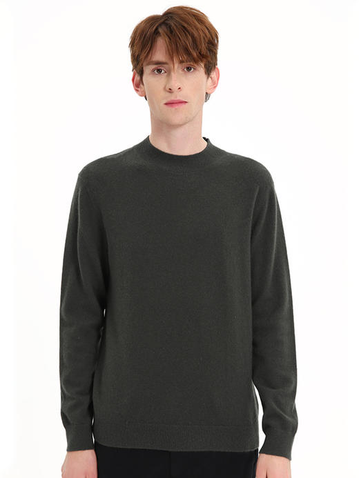 callisto绿色山羊绒基础款针织毛衣 FSKNW002T 商品图1