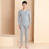 爱帝男式经典棉莱卡弹力圆领内衣套装 商品缩略图7