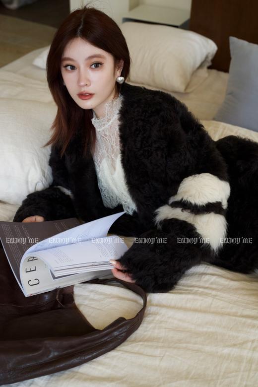 冬季林间麋鹿拼接皮草 154876582 商品图4