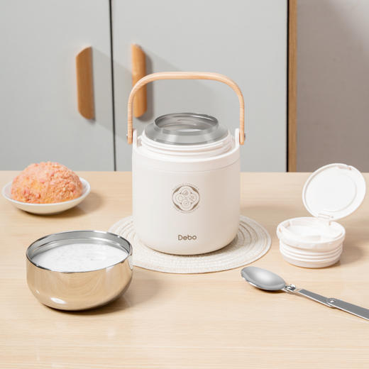 德铂316不锈钢家用保温饭盒焖烧壶带汤碗汤勺艾丽莎 商品图3