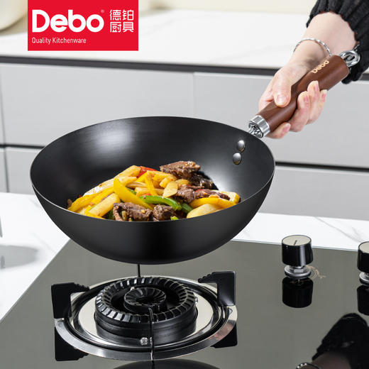 Debo德铂希拉克精铁炒锅电磁炉燃气灶通用 商品图5