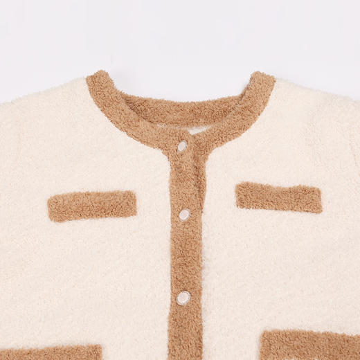 都市丽人舒适外出女士睡衣双面玉晶绒女士法兰绒厚款长袖长裤类家居服套装LH31H4 商品图4