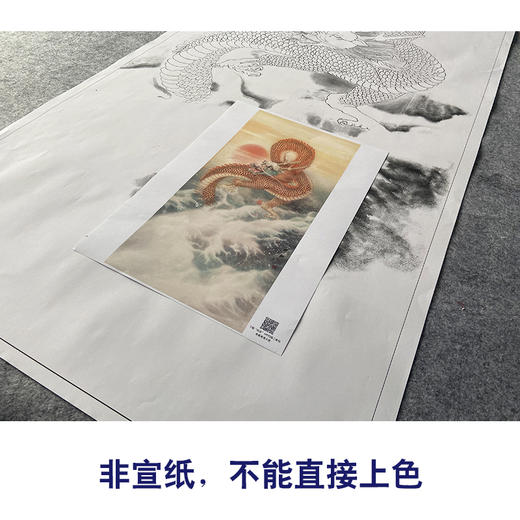 【大彩图】刘继彪工笔画白描底稿《龙》初学者临摹动物线稿A633 商品图2