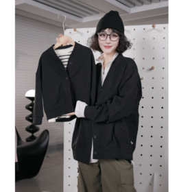 【亲子菠萝纹】亲子款珠地棉卫衣开衫外套PCWT2332