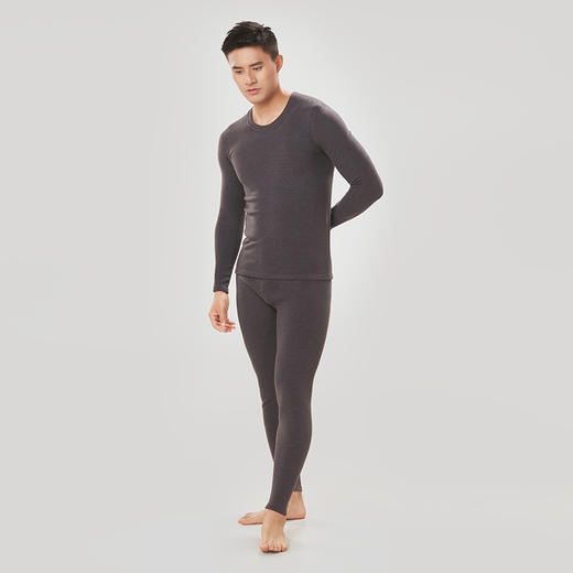 都市丽人都市锋尚强暖保暖内衣男负15至负5度适穿藏红花护暖发热纤维保暖衣厚套装秋衣秋裤FW31B6 商品图2