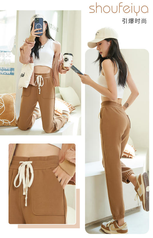 女士外穿加厚百搭纳米锦纶防风裤5189/15189 商品图3