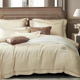 【6F】富安娜维莎系列床单四件套/挪威琉璃夜 浅黄