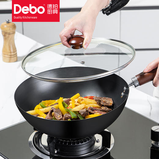 Debo德铂希拉克精铁炒锅电磁炉燃气灶通用 商品图1