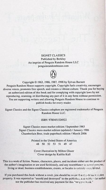 【中商原版】莎士比亚：哈姆雷特 英文原版 经典文学 Hamlet (Signet Classics) Shakespeare 商品图3