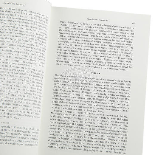 预售 【中商原版】海德格尔的四场讲座 海德格尔 英文原版 Four Seminars Martin Heidegger 存在主义 德国著名哲学家 商品图2