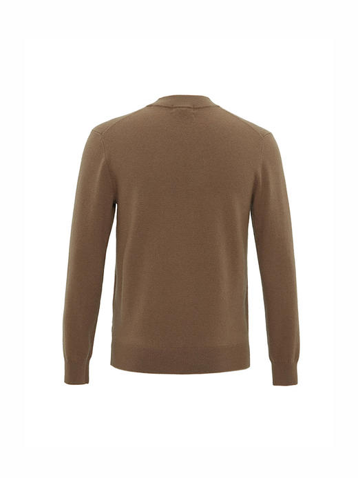 callisto卡其色山羊绒基础款针织毛衣 FSKNW092T 商品图1