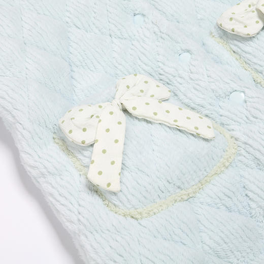 都市丽人舒适外出女士睡衣北极绒烂花抽条夹棉加厚款长袖长裤类家居服套装LH31L2 商品图5