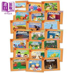 【中商原版】快乐自然拼读读物橙色等级大套装 手写体 英式英语版 Jolly Phonics Orange Level Readers Complete Set英文原版
