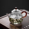 璃享福气壶（梦露）高硼硅玻璃茶壶 迷你泡茶壶功夫茶具小壶花茶壶透明带过滤小号 商品缩略图8