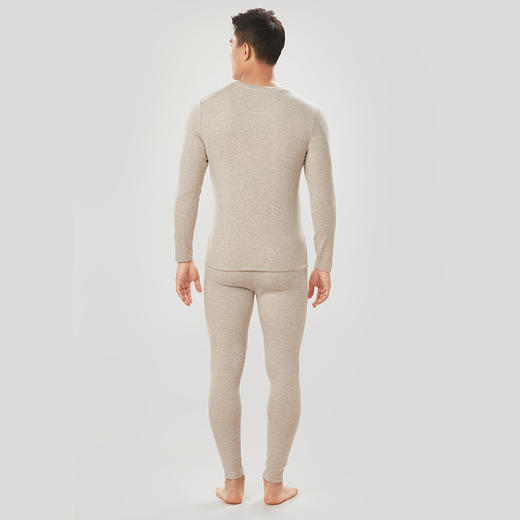 都市丽人都市锋尚舒暖保暖内衣男负5至5度适穿轻羽绒保暖衣中厚款套装秋衣秋裤FW31B8 商品图2