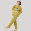 都市丽人舒适外出女士睡衣北极绒提花夹棉加厚款长袖长裤类家居服套装LH31L4 商品缩略图1