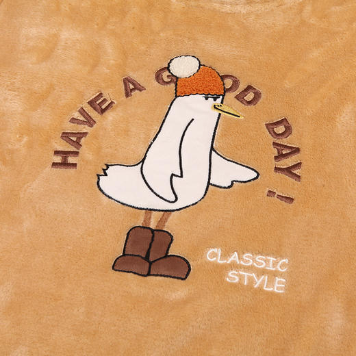 都市丽人都市锋尚生活家居男士睡衣法兰绒厚款长袖长裤类家居服套装FH32H6 商品图5