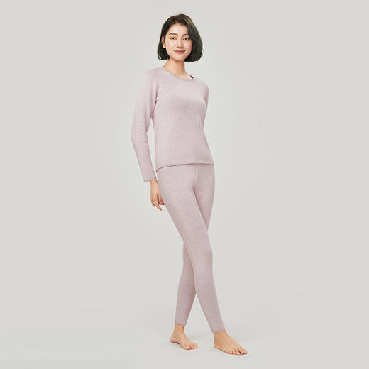 都市丽人强暖保暖衣女负15至负5度适穿优可丝抗菌复合绒保暖衣加厚款套装秋衣秋裤LW32A4 商品图2