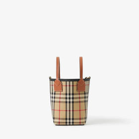 【一】BURBERRY 巴宝莉 女士迷你 London 托特包 格子 8070461 A7026