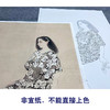 【大彩图】何家英工笔画白描底稿《孤叶》高清打印稿人物线稿ZV14 商品缩略图2