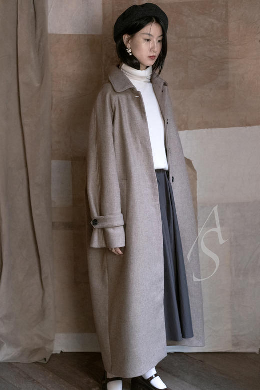 Mark Kenly Domino Tan 象牙白KRYSTAL高领羊绒衫 商品图4