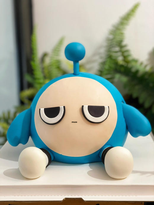 蛋仔派对蛋糕，蓝风车动物有奶油入口即化，全部翻糖可食用手工装饰，提前48小时以上预定，深色奶油易染色，建议刮掉深色后食用 商品图3