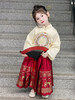 【女童马面裙套装！汉服时尚新美学】秋冬长袖儿童汉服国风，改良唐装女宝宝古装裙子，马面图案在纯净白色中流转，传承经典又融入时尚元素，儿童汉服的复古气息和仙女般的飘逸 商品缩略图3