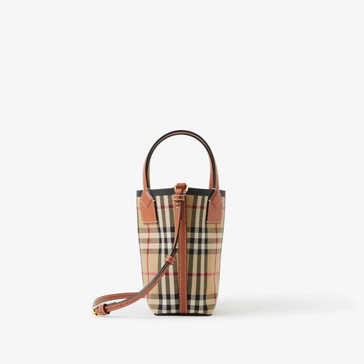 【一】BURBERRY 巴宝莉 女士迷你 London 托特包 格子 8070461 A7026 商品图1
