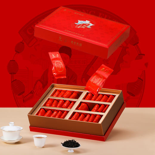 武夷星老舍茶馆联名大红袍礼盒装武夷山岩茶乌龙茶茶礼210g 商品图3