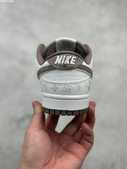 秋冬特惠💰430 官方定制款限量发售！公司级 Nike SB Dunk Low “ LV联名-深灰暗夜精灵 ” 高端定制 低帮休闲板鞋 商品图7
