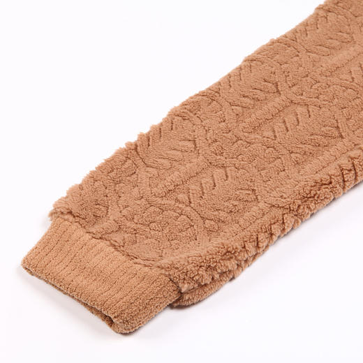 都市丽人都市锋尚生活家居男士睡衣长毛绒剪花法兰绒单件袍家居服厚款单件袍家居服FH37A2 商品图5