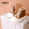 Safiya/索菲娅2023冬季新款加绒保暖松糕厚底百搭休闲短靴雪地靴 SF3411A403 商品缩略图0