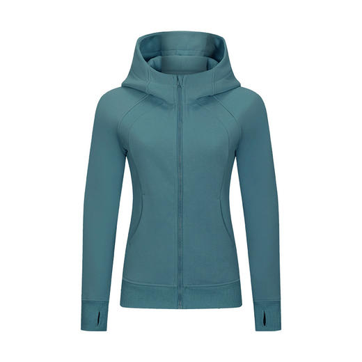 【SCA连帽运动外套！防风锁温】新款加厚保暖卫衣女，户外休闲外穿瑜伽训练健身夹克，亲肤面料 适用多场景 一体连帽  虎口指套 商品图5