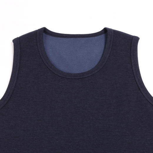 都市丽人都市锋尚强暖保暖内衣男负15至负5度适穿雪花一体绒保暖背心厚款单件背心秋衣新年本命年红品FW34D1 商品图6