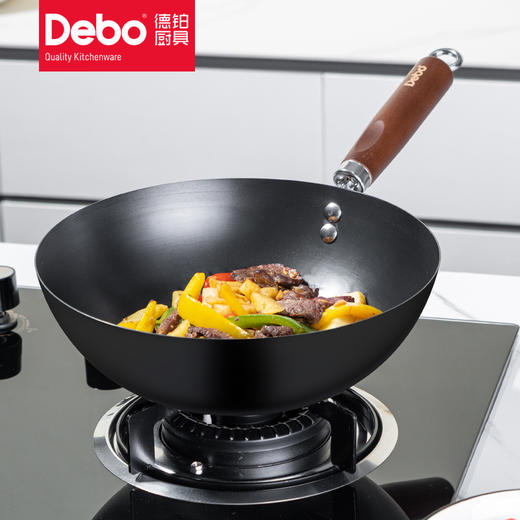Debo德铂希拉克精铁炒锅电磁炉燃气灶通用 商品图3
