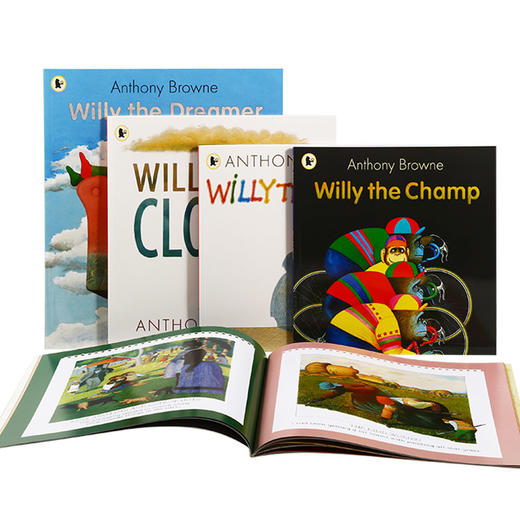 【小彼恩出品】Anthony Browne's Willy Series安东尼·布朗 大猩猩威利系列 套装 5册 英文原版 点读版 （专属V5） 商品图1