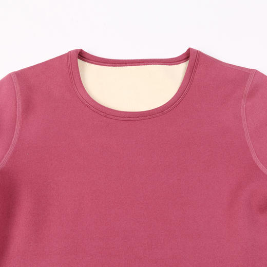 都市丽人超级暖臻暖保暖衣女负15度以下适穿静电复合绒保暖衣加厚款套装秋衣秋裤新年本命年红品LW32A6 商品图6