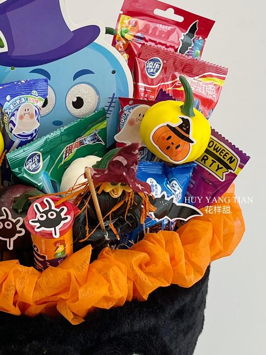 万圣节限定 大眼怪 · 零食抱抱花束（装饰卡片、贴纸等随机搭配） 商品图3