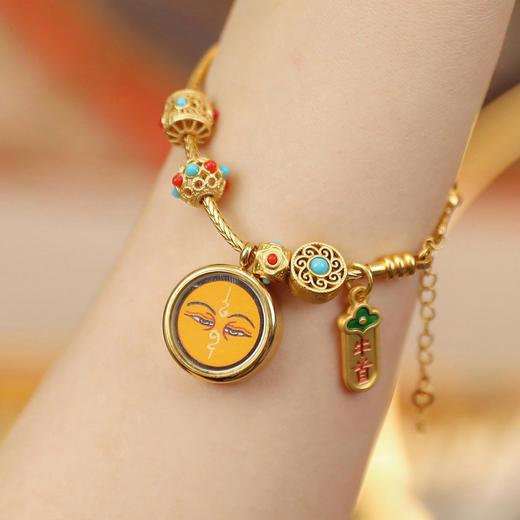 牛首山文创慧极文殊唐卡手链女士编织手绳唐卡手链南京纪念品礼物 商品图1