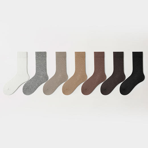 都市丽人简约系列宝宝绒中筒袜厚款女士常规袜袜子LC3DH2 商品图1