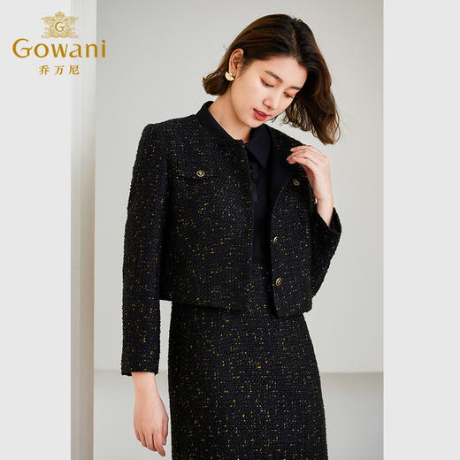 乔万尼小香风外套冬季新款绵羊毛精致高级感法式ET4B885 商品图2